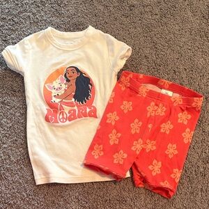 Disney Moana Shorts Pajama Set